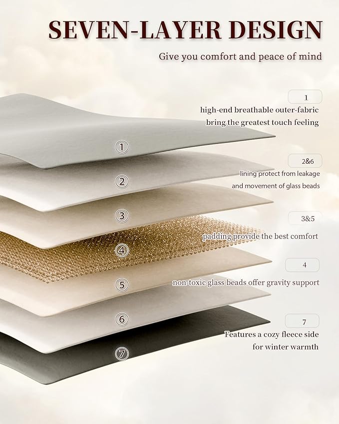 L'AGRATY Queen Size Weighted Blanket - Image 6