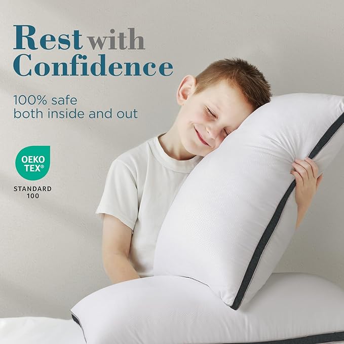 viewstar Bed Pillows Queen Sizes Set of 2, Hotel Quality Cooling Down - Image 5