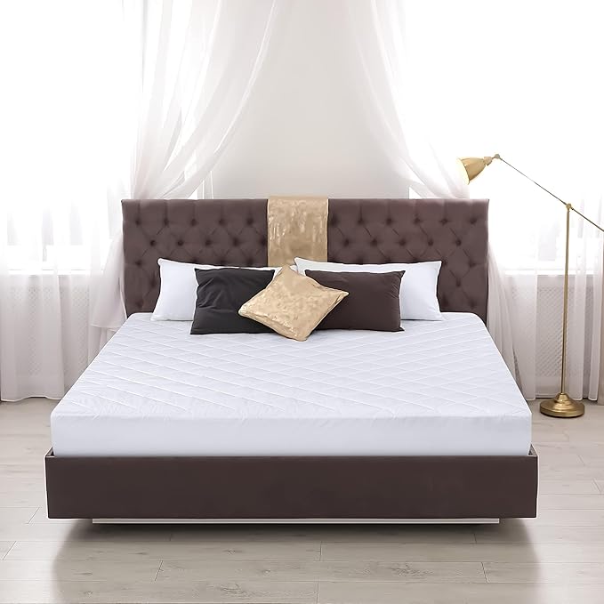 Utopia Bedding 2 Pack Quilted Fitted Mattress Pad, Twin Size, Elastic Fitted - Image 7