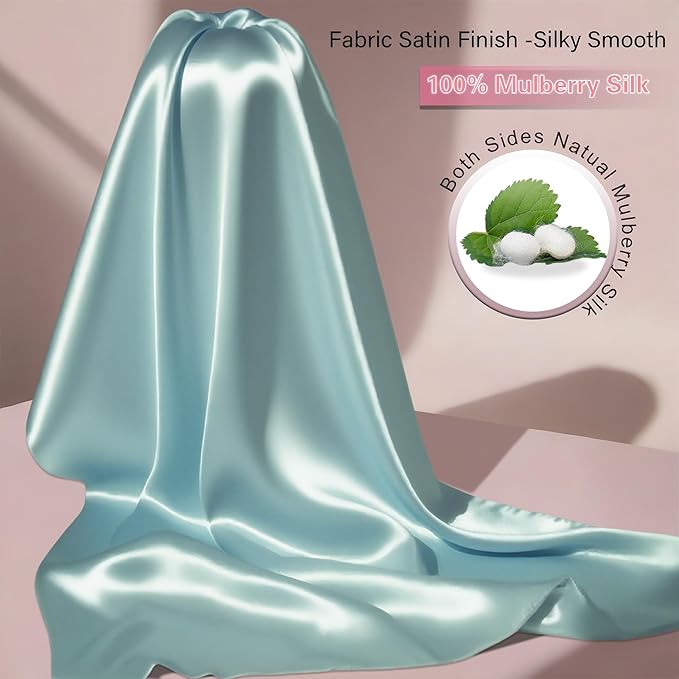 Mulberry Silk Pillow Cases 2 Pack Standard Size - Image 2
