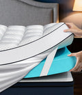 Dual Layer 4 Inch Memory Foam Mattress Topper Full Size, Medium Firm Mattress by Panyu
