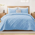 Exclusivo Mezcla Quilt Set Oversized King Size, 3 Pieces Sky Blue Cal King by ExclusivoMezcla