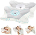 DUMOS Cervical Neck Pillow Set of 2, Cooling Memory Foam Contour Pillow by DumosLifestyle
