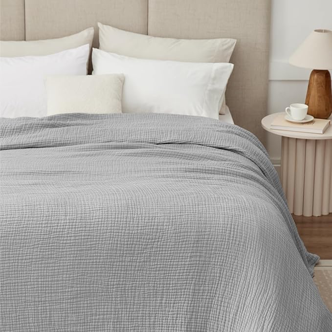 100% Cotton Muslin Blanket 50" x 60", Breathable and Lightweight Cotton Throw - Image 6