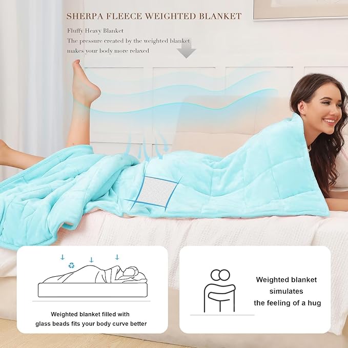Alomidds Weighted Blanket for Adults, 12lb Twin Size Weighted Blankets - Image 3