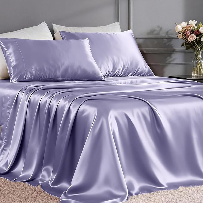 FreshCulture Satin Sheets Full Size by FreshCulture