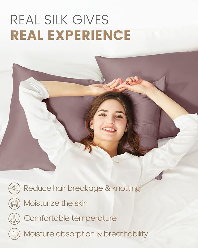 THXSILK Natural 100% Mulberry Silk Pillowcase - Image 3