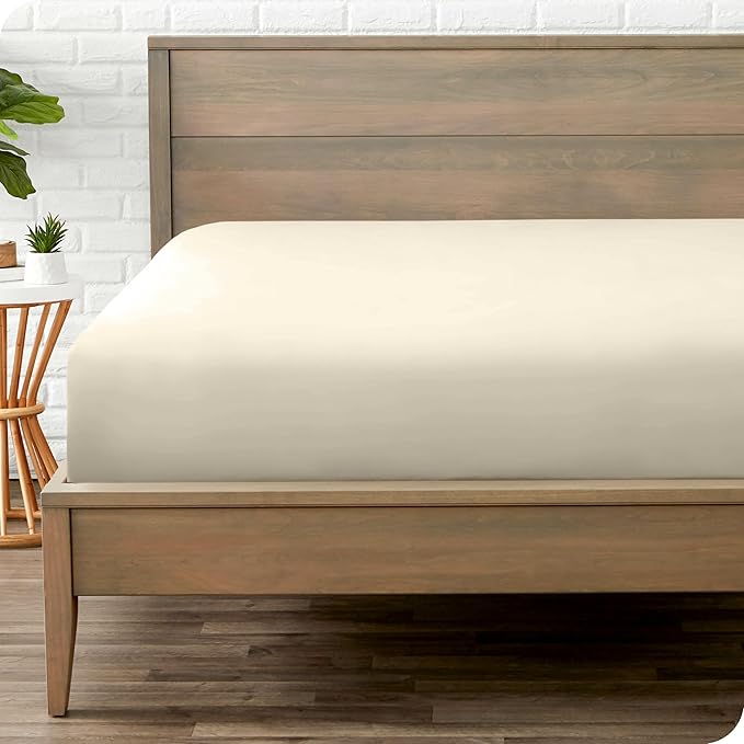 Bare Home Fitted Bottom Sheet Queen Size by BareHome