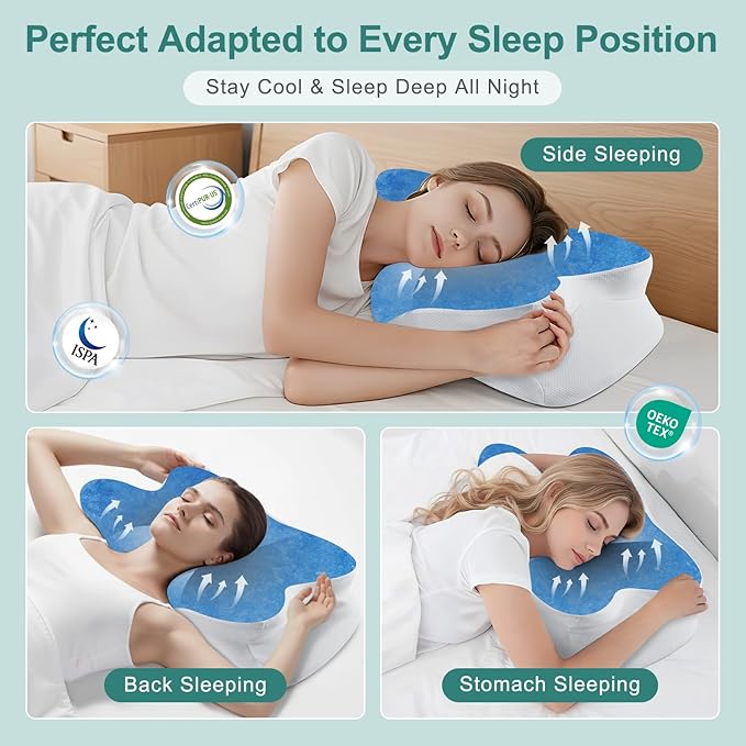 DONAMA Cervical Neck Pillow- Ergonomic Pillows - Image 7