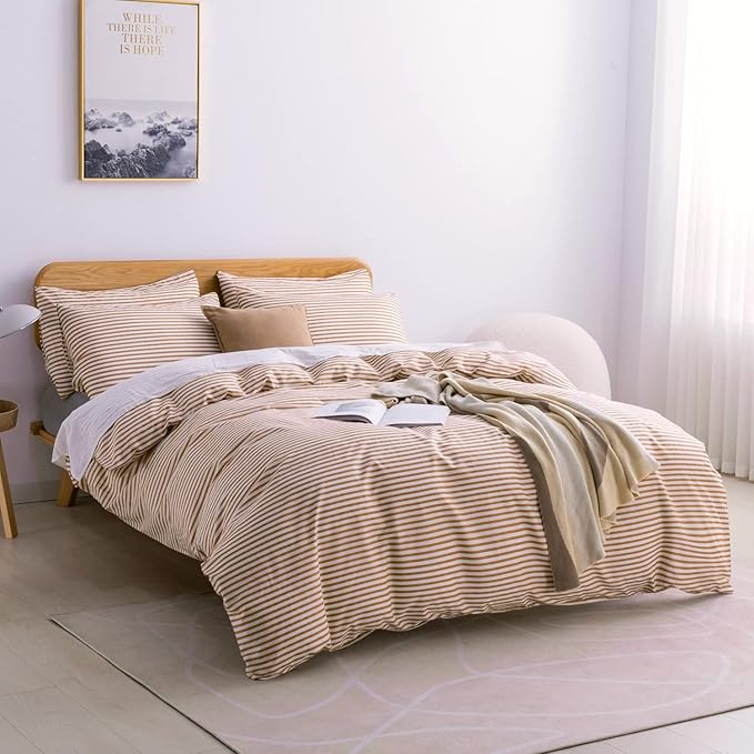 JELLYMONI Queen Duvet Cover Set, Cotton Duvet Cover 3 Pieces - Image 2