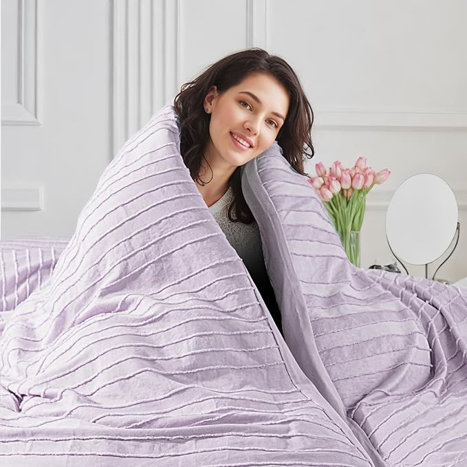 NEXHOME PRO Duvet Cover Queen, 3 Pieces Boho Tufted Duvet Cover Set, Soft and - Image 4