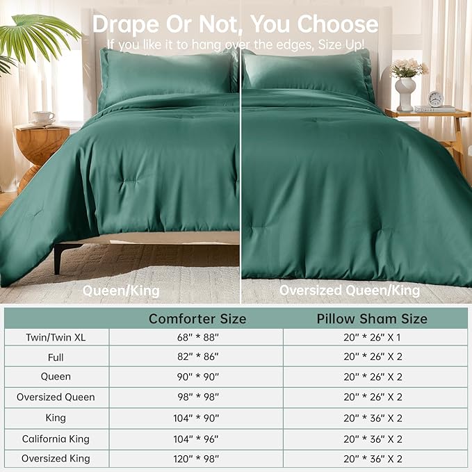 MUXHOMO Full Comforter Sets, All Season Ultra Soft Down Alternative Bedding - Image 8