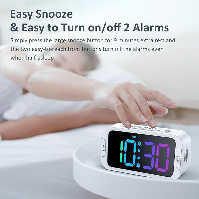 Odokee Dual Colorful Alarm Clock - Image 7