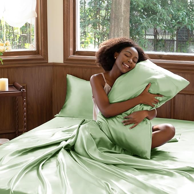 CozyLux Satin Sheets Full Size Sheets - Image 7