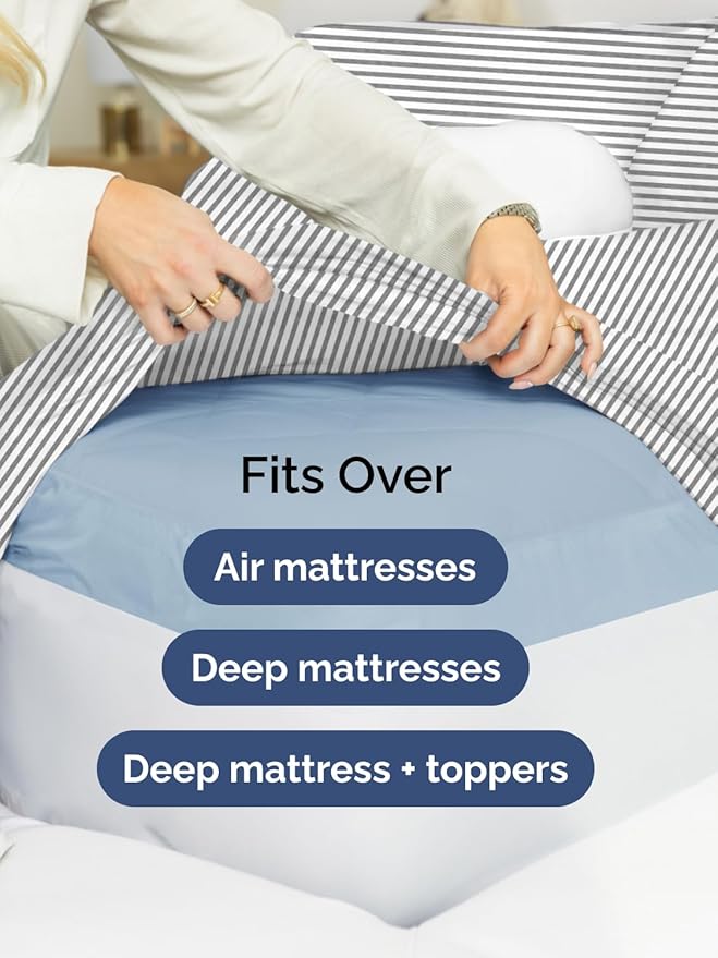 Extra Deep Full Fitted Sheet - Image 6