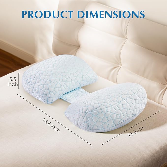 Pregnancy Pillow for Sleeping, Portable Adjustable Maternity Wedge Pillows for - Image 7