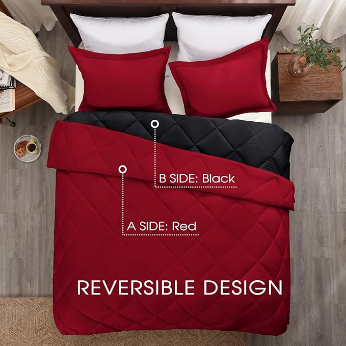 Basic Beyond California King Comforter Set, 1 Comforter 104"x96" and 2 Pillow - Image 3