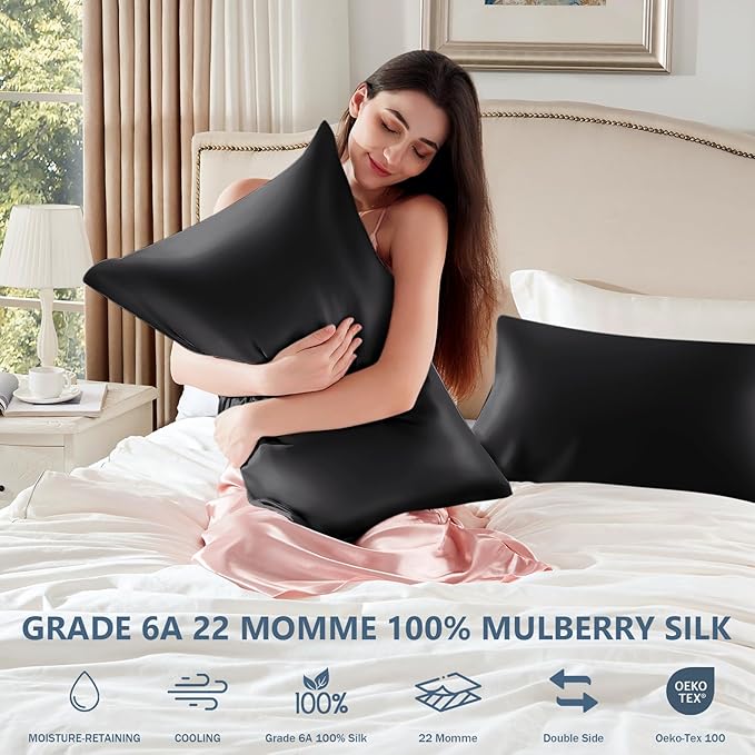 Silk Pillow Cases Standard Size 100% Mulberry Silk Pillowcase - Image 6