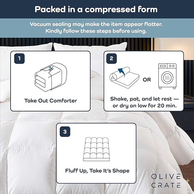 Olive + Crate Cooling Oversize King Size Comforter - Image 8