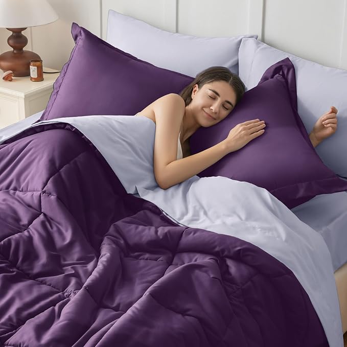 JOLLYVOGUE Queen Comforter Set, Ultra-Soft Bed in a Bag Queen Size 7 Pieces - Image 7