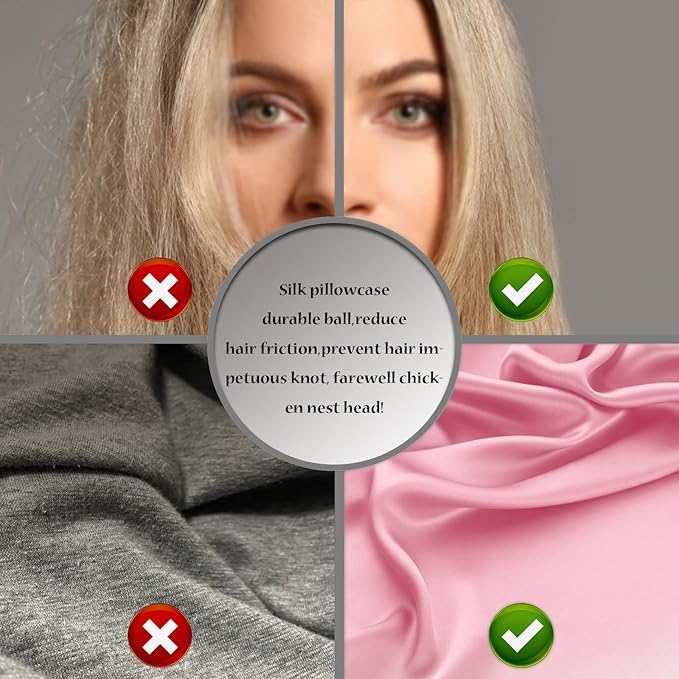 Silk Pillow Cases 2 Pack, Soft Breathable and Sliky Queen Size Pillow Cases Set - Image 5