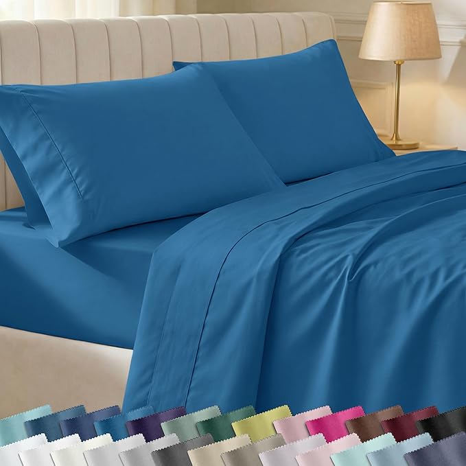 California Design Den Soft Twin Size 100% Cotton Sheet Sets, 400 Thread Count by CaliforniaDesignDen