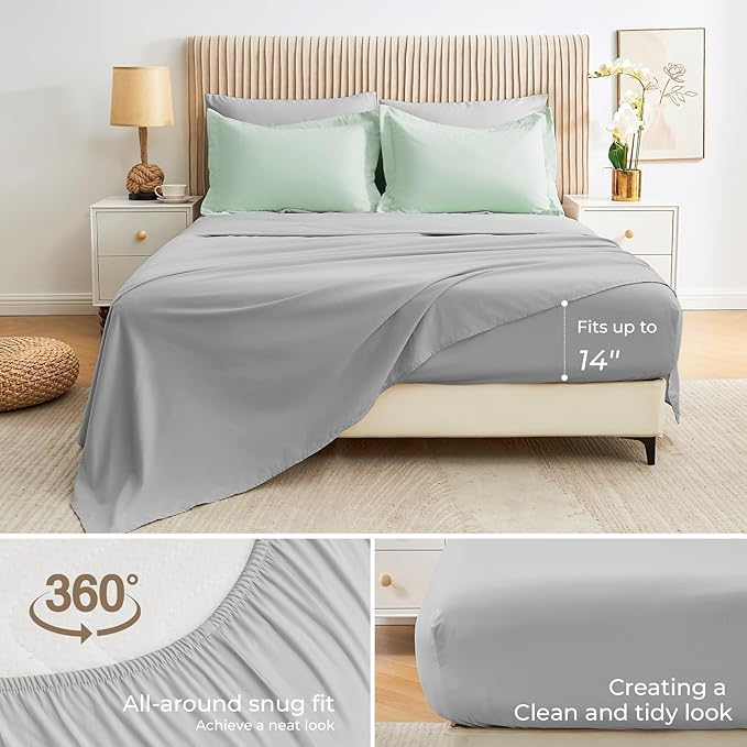 Sasttie Queen Comforter Set, 7 Pieces Bed in a Bag Queen, Complete Bedding Set - Image 4