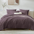 WRENSONGE California King Size Comforter Set- 7 Pieces Artic Plum Bed in a Bag by WRENSONGE