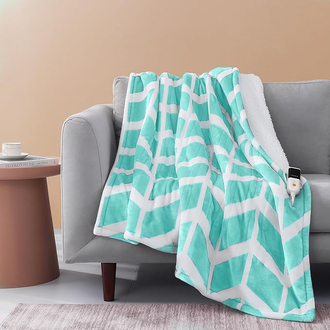 VENTIMI Electric Blanket Heated Throw, Fast Heating Blankets by VENTIMI