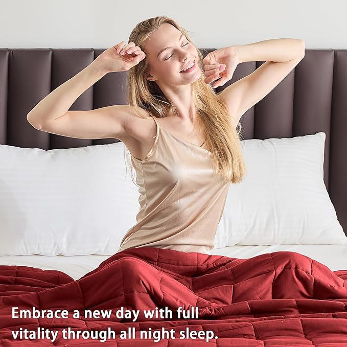 yescool Weighted Blanket for Adults Cooling Heavy Blanket for Sleeping Perfect - Image 3