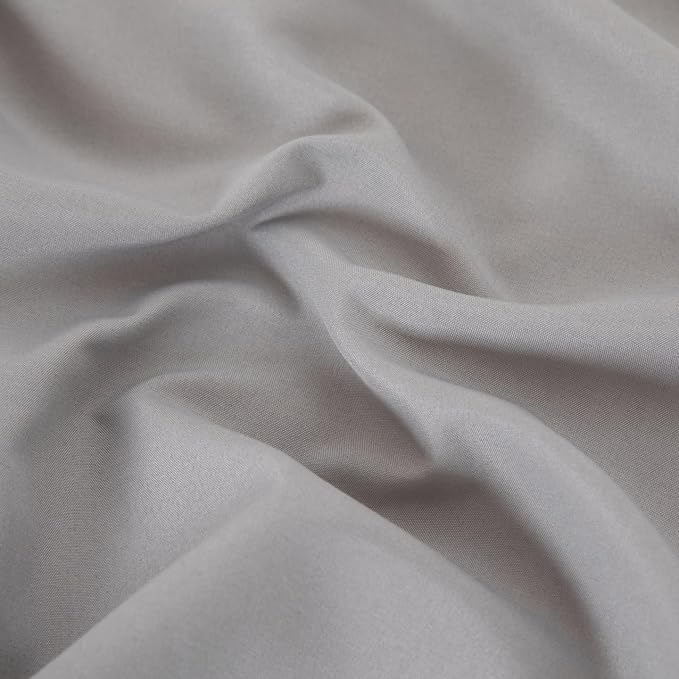 Twin Flat Sheet Only，66x96Inch Light Gray - Image 6