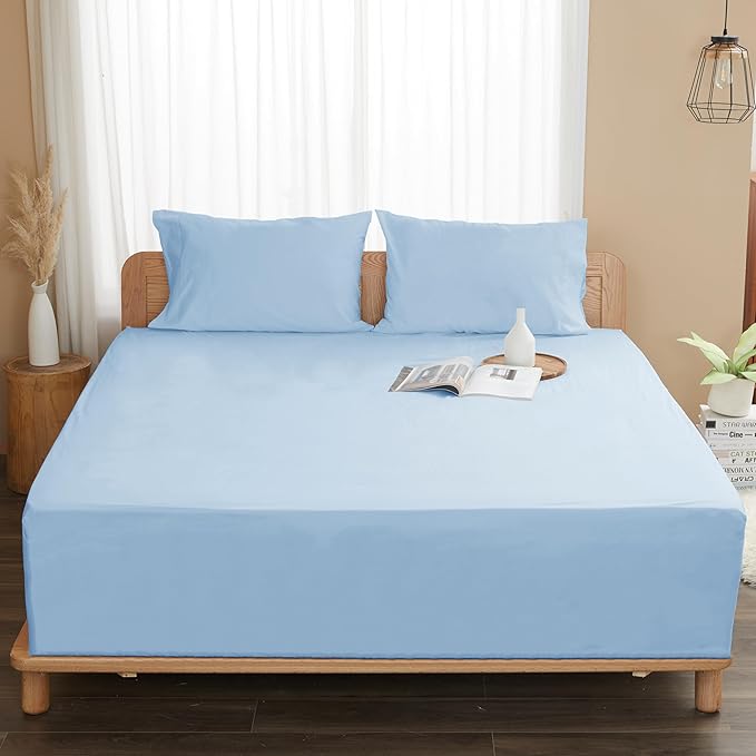 Sunflower Queen Fitted Sheet, 1-Piece Deep Pocket Fitted Bottom Sheet 16" - Image 8