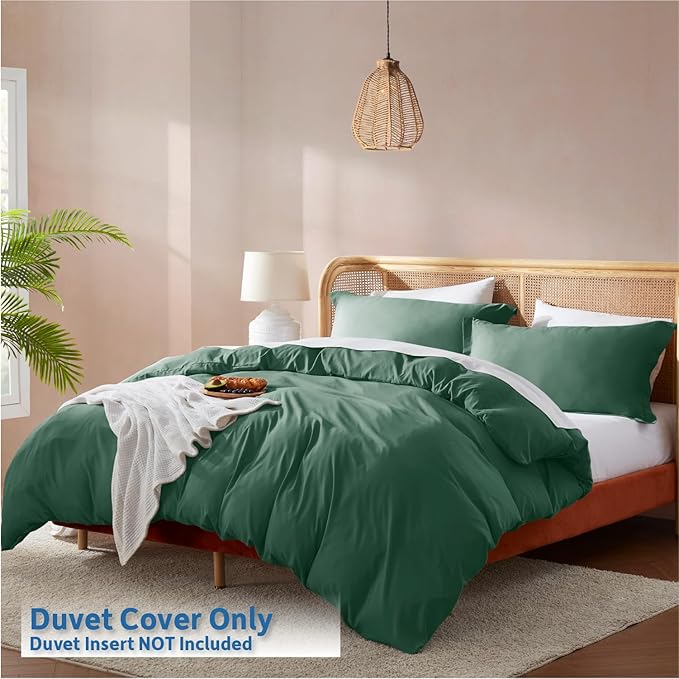 Nestl Dark Green Duvet Cover Full Size - Image 2
