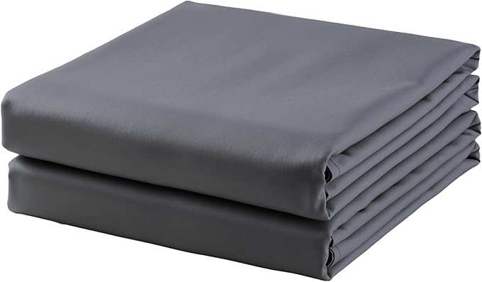 2-Pack Cotton King Flat Sheet Only, 600 Thread Count 100% Egyptian Cotton Top by ZaizaiHome