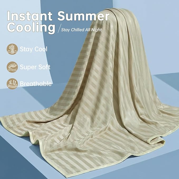 Guohaoi Cooling Blanket for Hot Sleepers and Night Sweats, 100% Oeko-Tex - Image 2