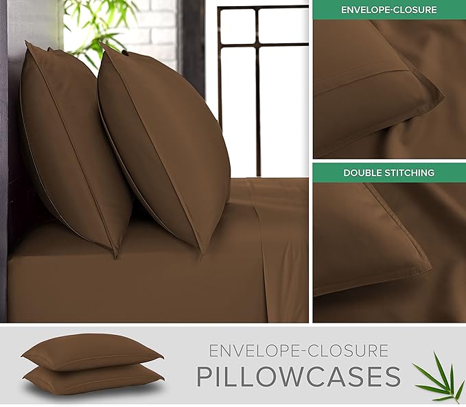 Pure Bamboo California King Sheets, Genuine 100% Organic Viscose Derived from - Image 3