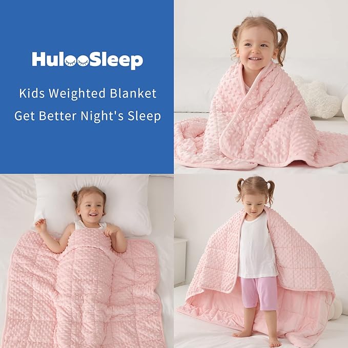 Kids Weighted Blanket Twin 5lbs Breathable Soft Minky Weighted Throw Blanket - Image 5