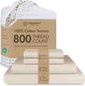 Threadmill Luxury 800 Thread Count California King 100% Cotton Sheets by ThreadmillHomeLinen