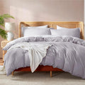Nestl Grey Lavender Duvet Cover Full Size by Nestl