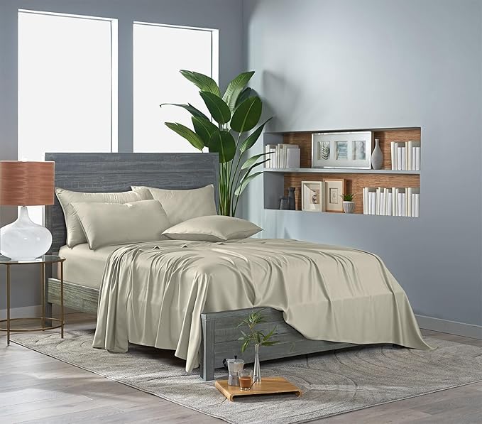 Pure Bamboo Twin XL Sheets, Genuine 100% Organic Viscose Derived from Bamboo - Image 3