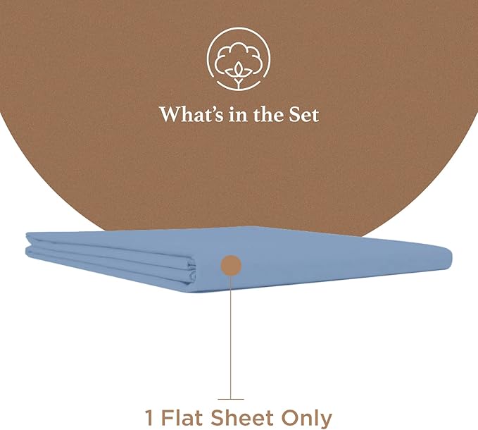 Good Sleep Bedding Queen Size Flat Sheet Only - Image 2