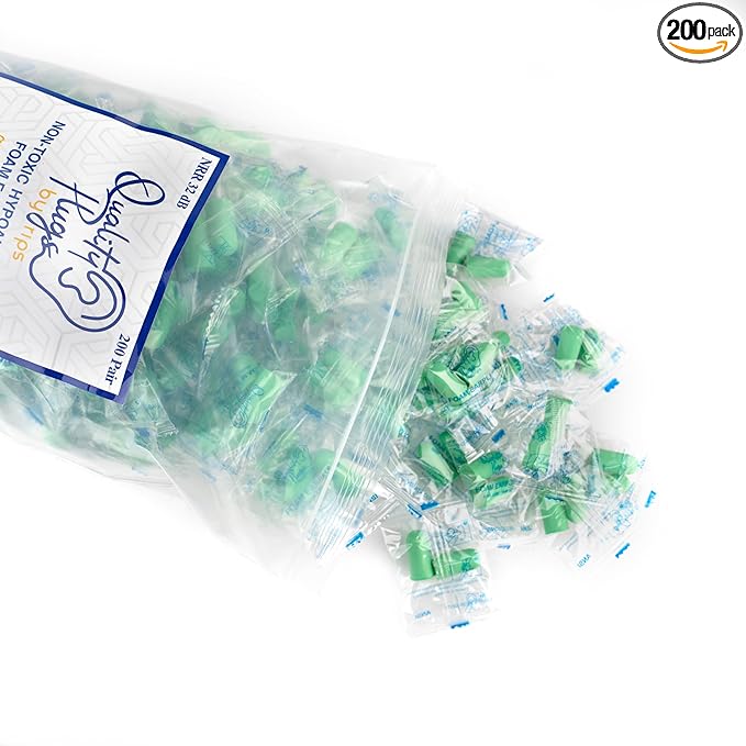 Quality Foam Earplugs 200 Pair by QualityPlugsbyRips