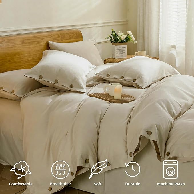 JELLYMONI Cotton Duvet Cover Twin Size - Image 4