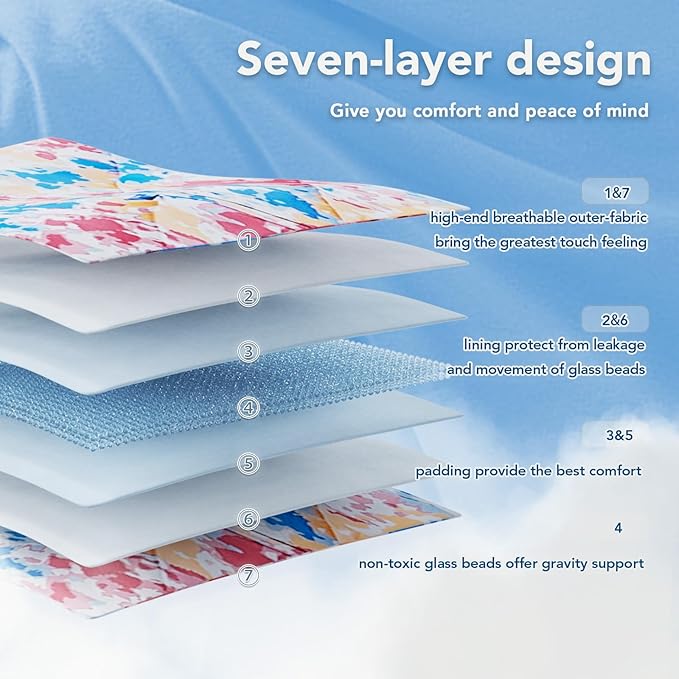 Topcee Weighted Blanket for Adults Twin Size Soft Cooling Heavy Blanket Sleeping - Image 6