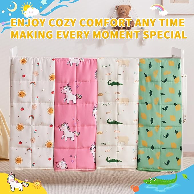 anfie Weighted Blanket Kids, Weighted Blanket Cooling Blanket - Image 6