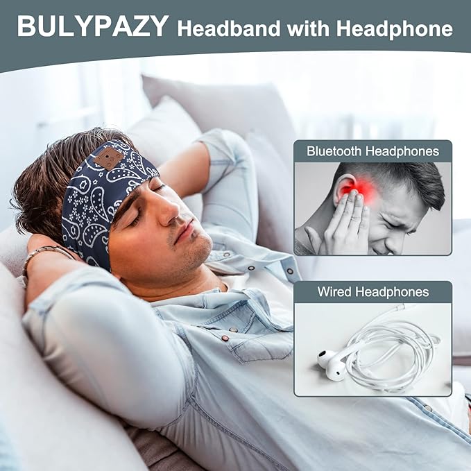 2-Pack Sleeping Headphones, Upgraded Bluetooth Headband - Image 3