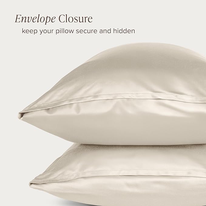 Bare Home 100% Rayon Made from Bamboo Luxury Body Size Cooling Pillowcase - Image 5