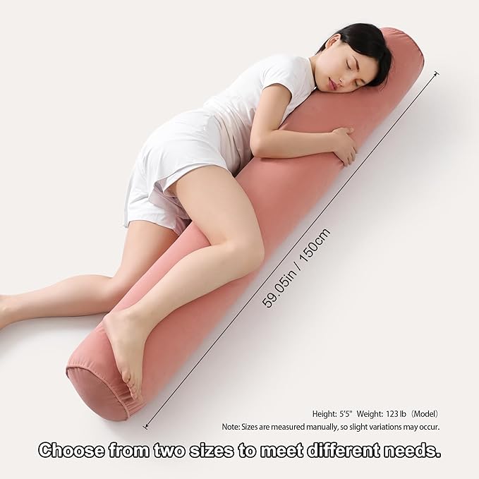 Body Pillow for Adults, Long Round Pillow, Big Cylindrical Pillow, Large Full - Image 3