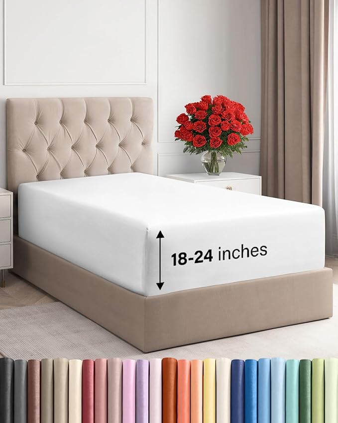 Extra Deep Twin XL Fitted Sheet by CGKUnlimited
