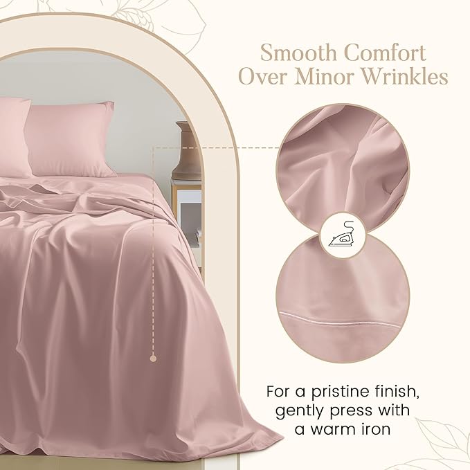 100% Cotton Bed Sheets Full Size Bed Set, 800TC 15" Deep Pocket Full Sheet Set - Image 4